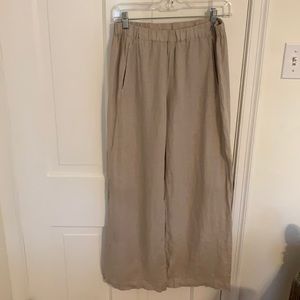 Linen pants with pockets